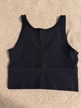 Black lululemon ribbed tank